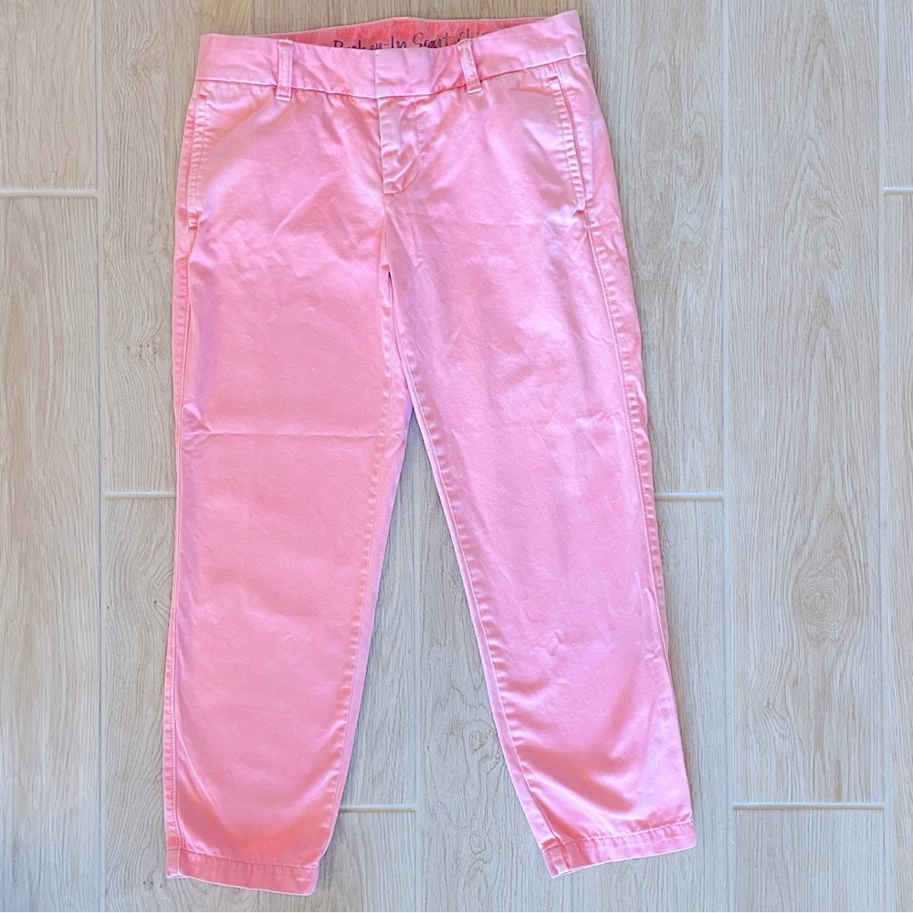JCrew coral chinos